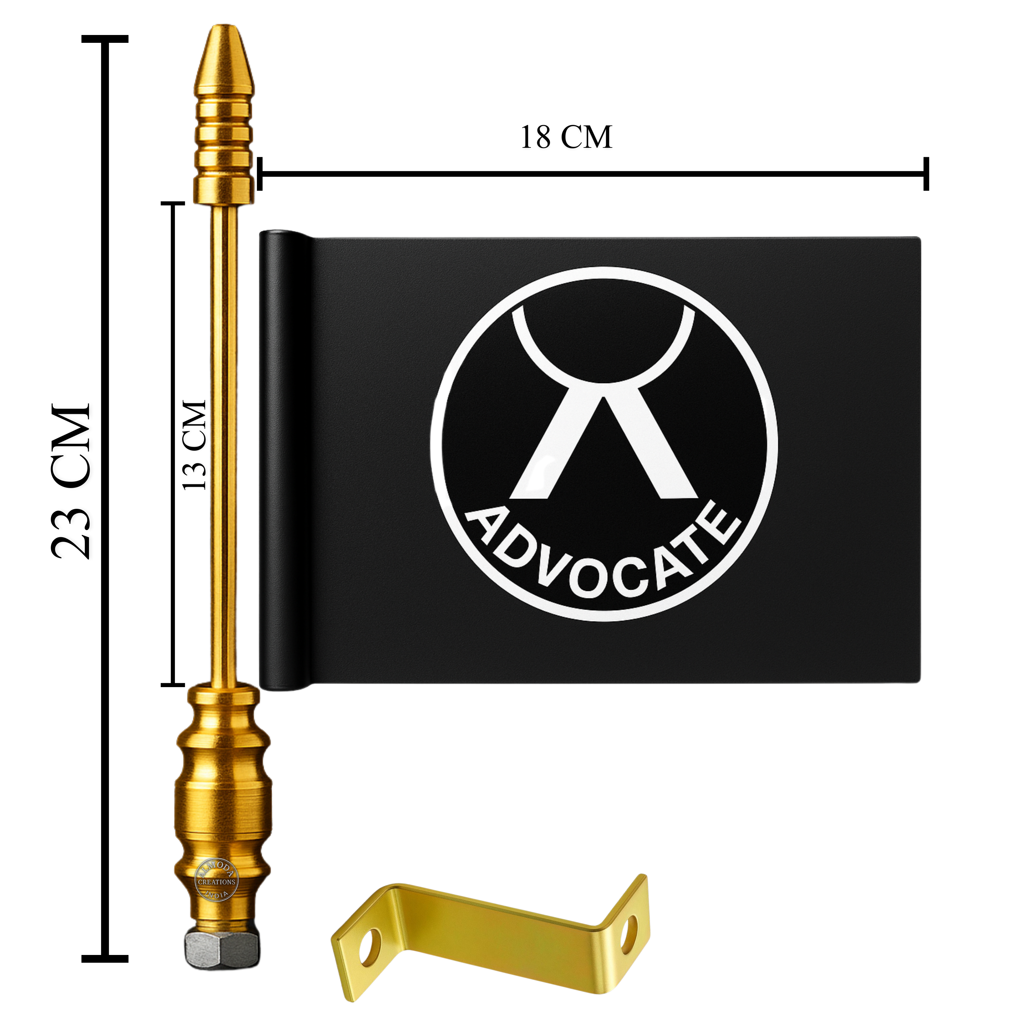 Advocate Car Dashboard Flag | Premium Rectangle Flag for Cars – Almoda Creations