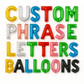 A to Z Foil Letter Balloons (16 Inch) | Custom Foil Letter Balloons for Any Name, Phrase or Party Banner | Make Any Banner